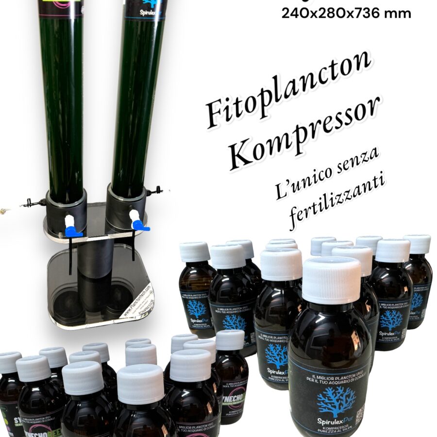 KIT FITODISPENSER E REATTORI FITOPLANCTON KOMPRESSOR
